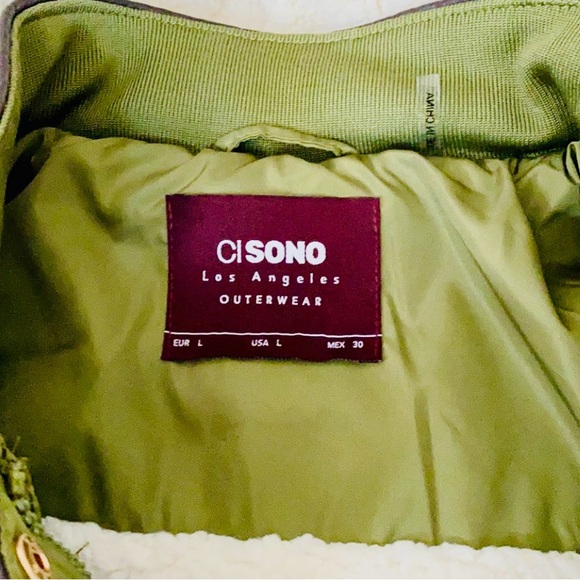 CI SONO HOODED JACKET          Size Large - Fleece lined - Picture 3 of 8